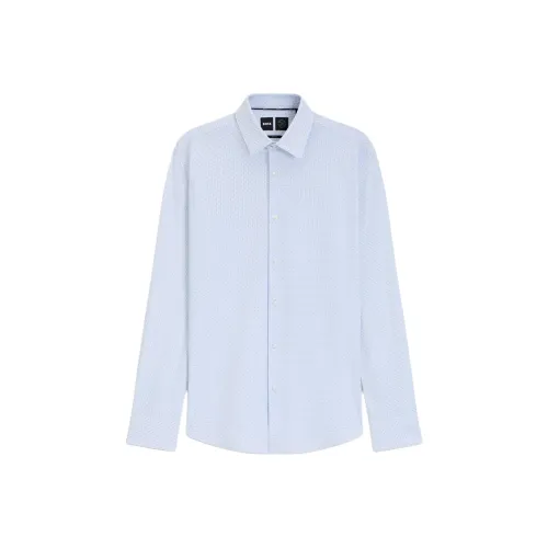 Hugo Boss Рубашка Мужская Светло-Синяя