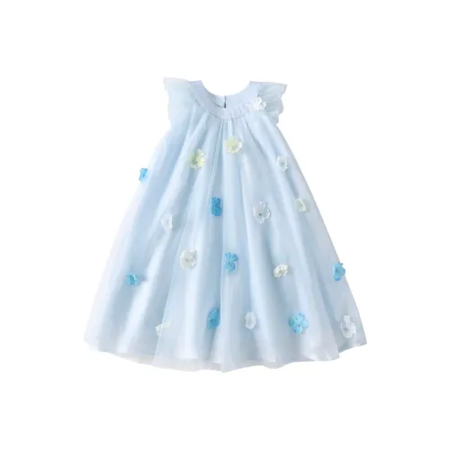 Mami Macca Платье SS25 Синий Дети Возраст 3-7 лет