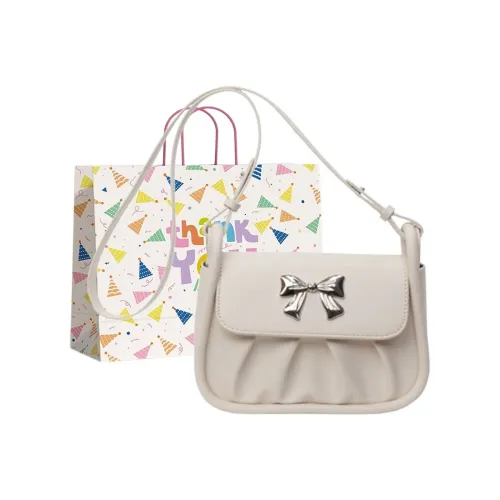 Three Ducklings ПУ (полиуретан) Сумка через плечо Женская Белая Черная