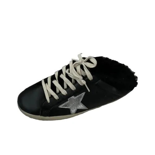 Golden Goose Супер Звезда Sabot Резиновая подошва Домашние тапочки Женские Черный