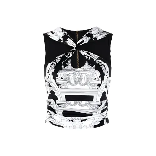 VERSACE Черные Женские Камисоли