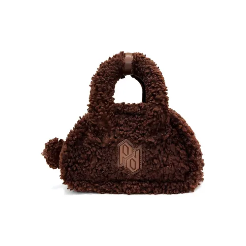 Pre spel Коровья кожа с искусственным мехом сумка через плечо мини женская коричневый