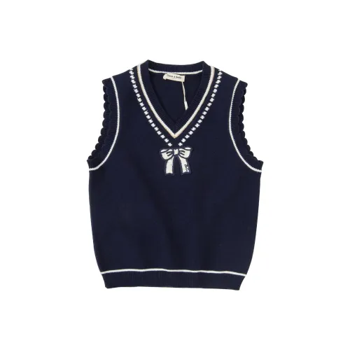 DAVE BELLA Топ без рукавов Темно-синий Розовый Детский