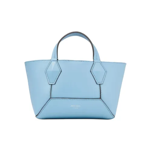 Jimmy Choo Ромб Телячья кожа Тоут Сумка Сумка для покупок Сумка через плечо Сумка Мини Женская Синяя