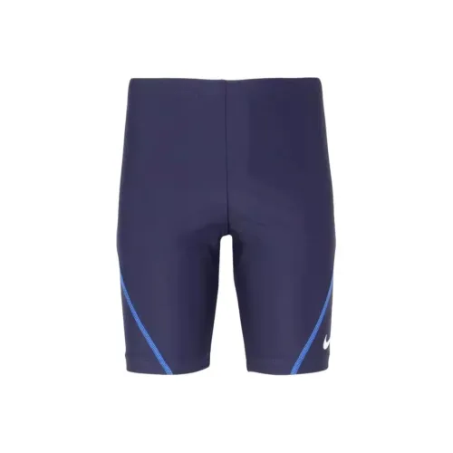 Nike Облегающий Детский Купальник Малыш Темно-Синий