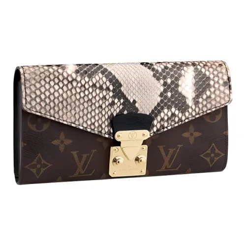 LOUIS VUITTON Кожа Кошелек Стандартный Унисекс Коричневый Бежевый