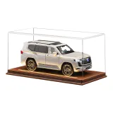 Тойота Лэнд Крузер [Белый] + Кожано-коричневый чехол от пыли