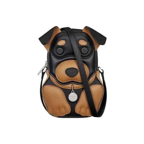 DIOR Bobby Сумка через плечо из коровьей кожи Mini Унисекс Коричневый и Черный