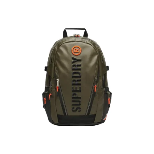 SUPERDRY Полиэстер Рюкзак Стандартный Мужской Оливково-зеленый