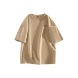 [Heavyweight 100% cotton] Хаки (Белый логотип на груди)