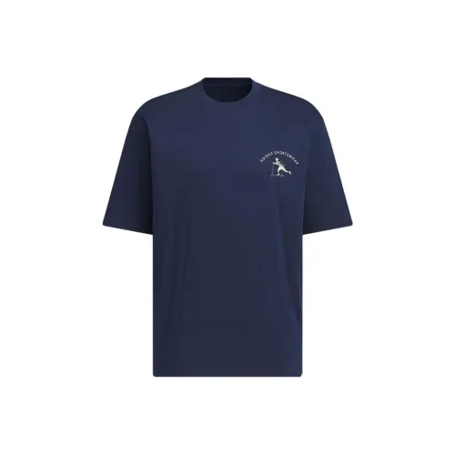 Adidas SS25 T-Shirt Мужской Темный Индиго