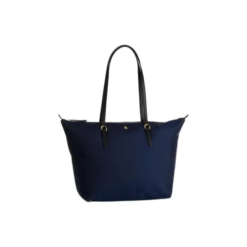 LAUREN RALPH LAUREN Ткань Тоут Сумка Сумка для покупок Сумка Сумка через плечо Большая Женская Морская Синяя