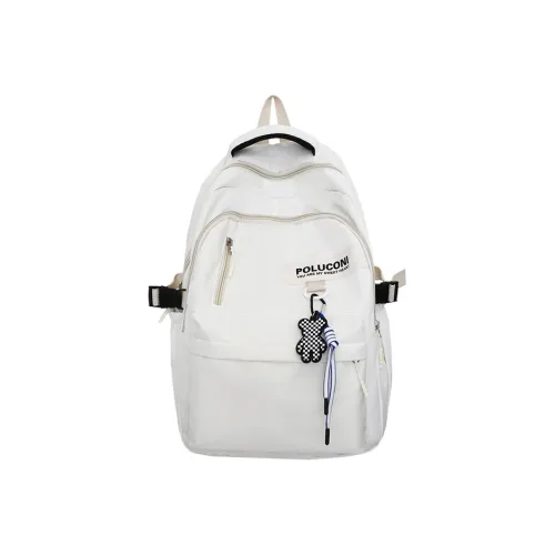 Buffini Нейлон Ноутбук Сумка Рюкзак Стандартный Унисекс Экрю Фиолетовый Бордовый Черный