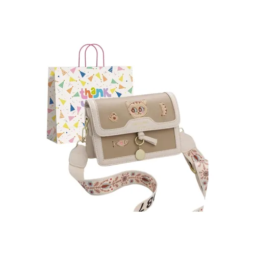 Three Ducklings ПУ (полиуретан) Маленькая квадратная сумка Сумка на плечо Стандартная Женская Белая Розовая Черная Зеленая Синяя Красная