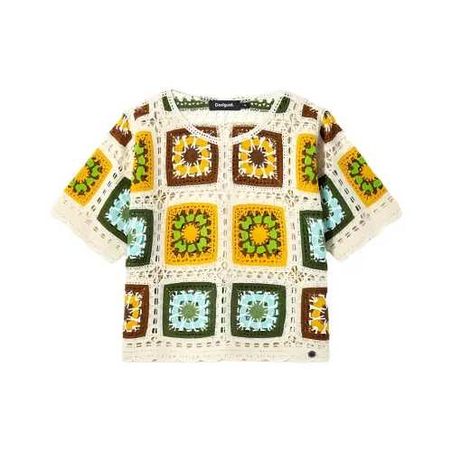 Desigual Многоцветные Женские Короткие Топы