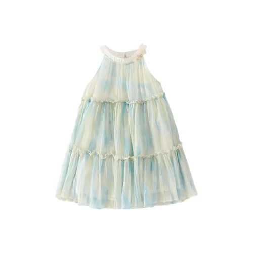 Mami Macca Платье SS25 Зеленый Детский возраст 3-7 лет