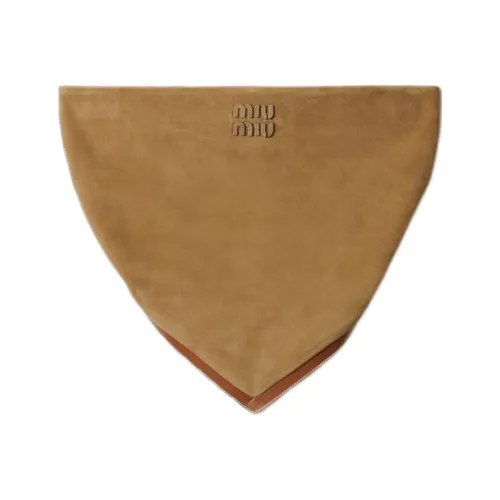 MIU MIU SS25 Без бретелек Топ Женский Светло-коричневый