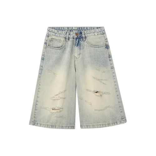 A3G4 Небесно-голубой Унисекс Джинсовые шорты