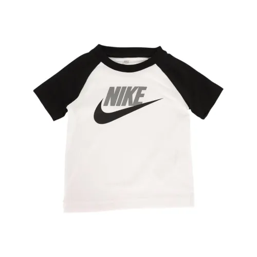 Nike T-рубашка черно-белая для малышей и детей дошкольного возраста