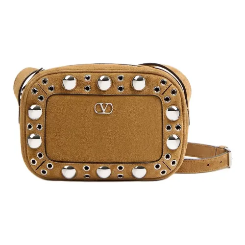 Valentino Замша Сумка через плечо Сумка на плечо Мужская Коричневая