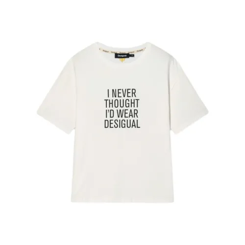 Desigual Белые Женские Футболки