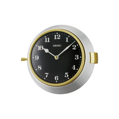 SEIKO Кварцевый механизм Алюминиевый Стенной Часы Унисекс Черный
