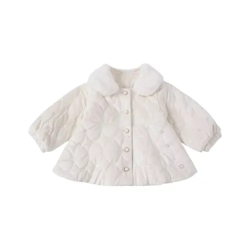 Tartine Et Chocolat Хлопковый пуховик FW AW22 Слоновая кость для детей 3-7 лет