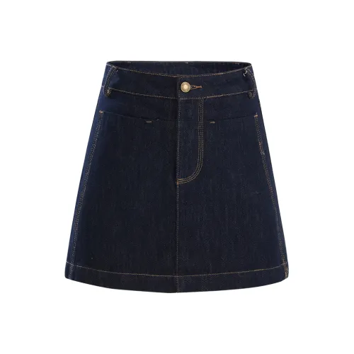 Розовые джинсовые короткие юбки для женщин