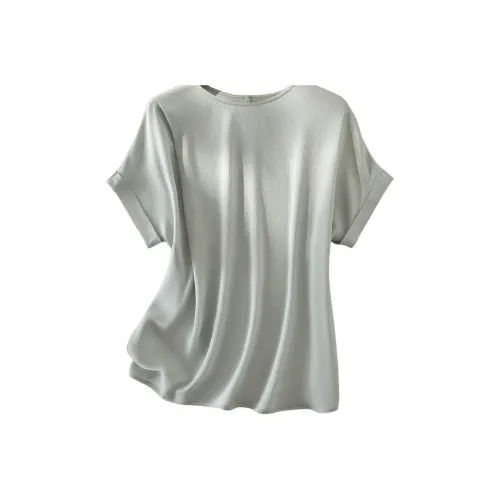 IHIMI Светло-аква-синий Женские Рубашки