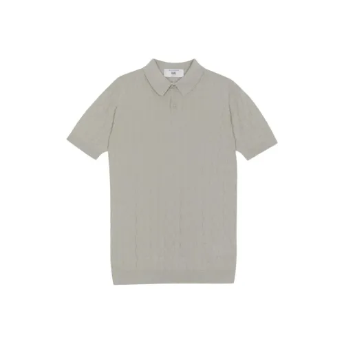 JOHN SMEDLEY Gray White Мужская Поло