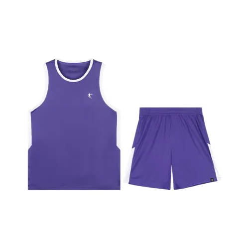 QIAODAN Баскетбольный костюм мужской фантастический фиолетовый Джордан белый