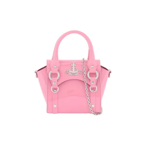 Vivienne Westwood BETTY Коровья кожа Одно плечо Сумка Мини Женская Розовая