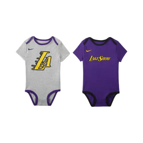 Nike x NBA Комбинезон Los Angeles Lakers SS25 2 шт Все over Фиолетовый Infant And Toddler
