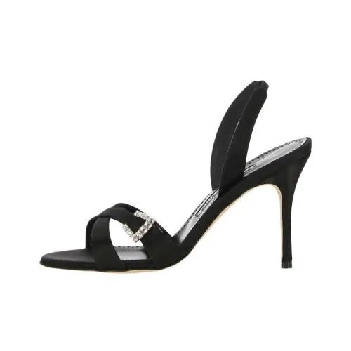 MANOLO BLAHNIK Ramisli One Ремешок Сандалии Женские Черные