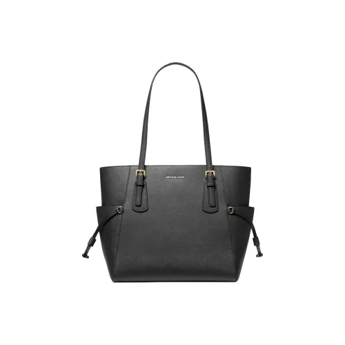 MICHAEL KORS Voyager Кожа Тоут Сумка Сумка для покупок Сумка Сумка через плечо Большая Женская Черная