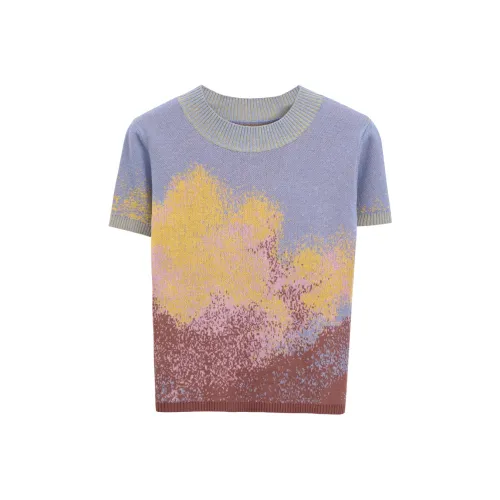 UARE Багровые облака Топ Женские Т-рубашки