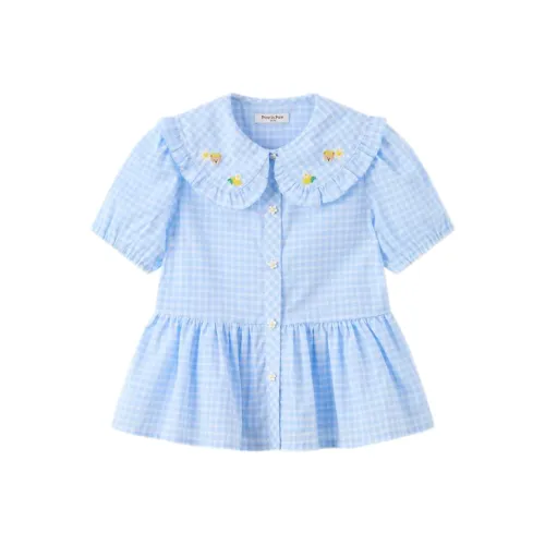 PAW IN PAW Blue Детский Сад Повседневная Рубашка