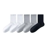 2 пачки белых носков экипажа + 2 пачки серых носков экипажа + 1 пачка черных носков экипажа