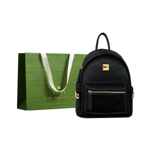 Three Ducklings ПУ (полиуретан) Рюкзак Женский Белый Серебряный Розовый Черный