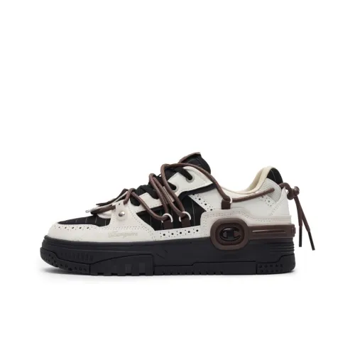 Чемпион Наушники Обувь Износостойкая и Легкая Низкие Кроссовки для Скейтбординга Мужские Черный Молочно-белый