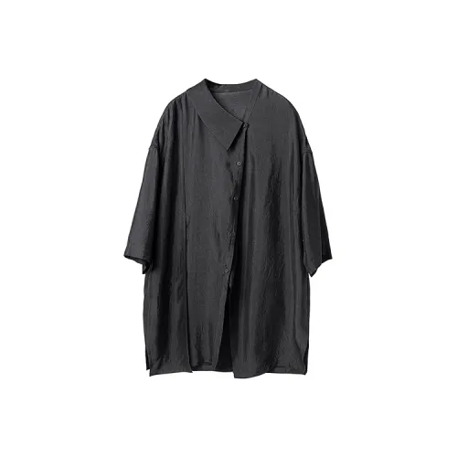 HUANXIANGZHE Рубашка Унисекс Черная