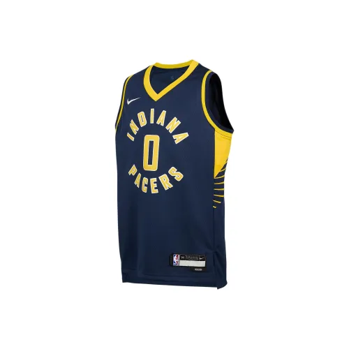 Nike x NBA Майка Топ на бретелях Indiana Pacers Icon Коллегиальный морской синий Подростки