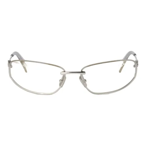 MIU MIU Металл Кошачий глаз Оправы для очков Унисекс Серебряный