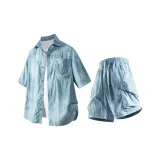 Комплект одежды (Топ в цвете Glacier Blue + Штаны в цвете Glacier Blue)