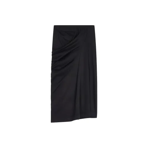 DRIES VAN NOTEN Черные Женские Повседневные Длинные Юбки