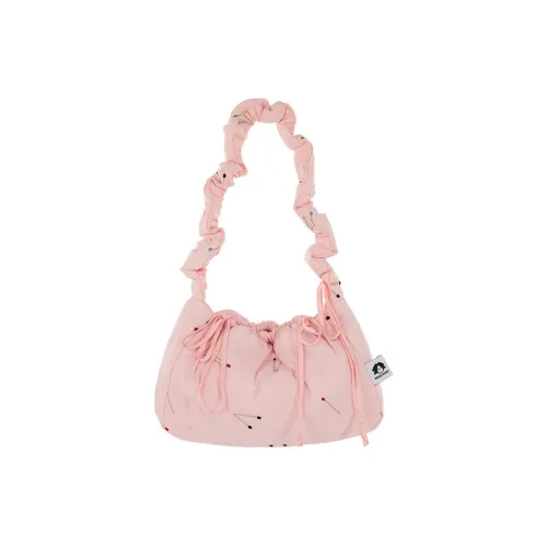 WANGXIAOBEN Нейлоновая сумка через плечо стандартная женская розовая