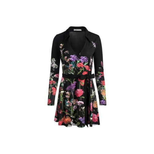 ALICE+OLIVIA Длинное платье с длинными рукавами женское