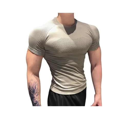 SHEXIU Светло-зеленые Мужские T-рубашки