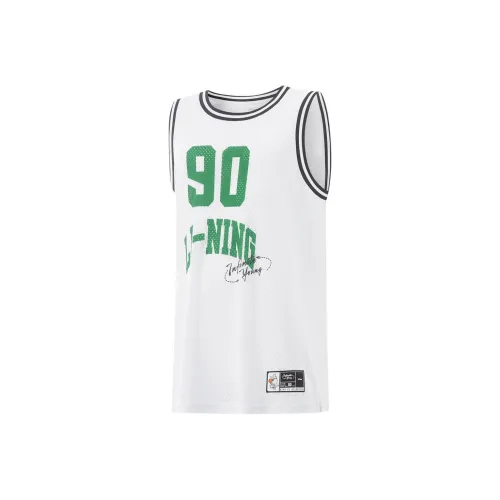 LINING YOUNG Майка Баскетбол SS25 Стандартный Белый Подростки