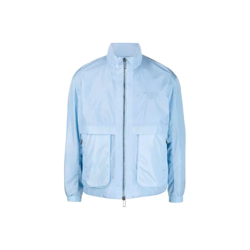 EMPORIO ARMANI Светло-синие мужские куртки